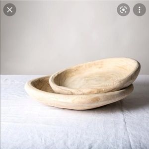Magnolia Home Zarqa Wooden Bowl Dish Tray Decor